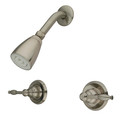 Kingston Brass Shower Faucet, Brushed Nickel, Wall Mount KB248KLSO